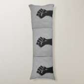 Solidariteit in het koolstofvezeldecor lichaamskussen (Voorkant Verticaal)