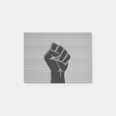 Solidariteit in het koolstofvezeldecor post-it® notes (Voorkant)