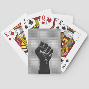 Solidariteit in het koolstofvezeldecor speelkaarten