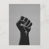 Solidariteit in koolstofvezelstijl briefkaart (Voorkant)