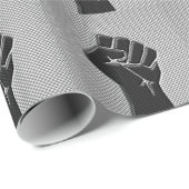 Solidariteit in koolstofvezelstijl cadeaupapier (Rol Hoek)