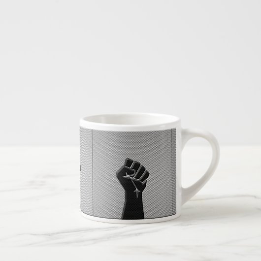 Solidariteit in koolstofvezelstijl espresso kop (Rechts)