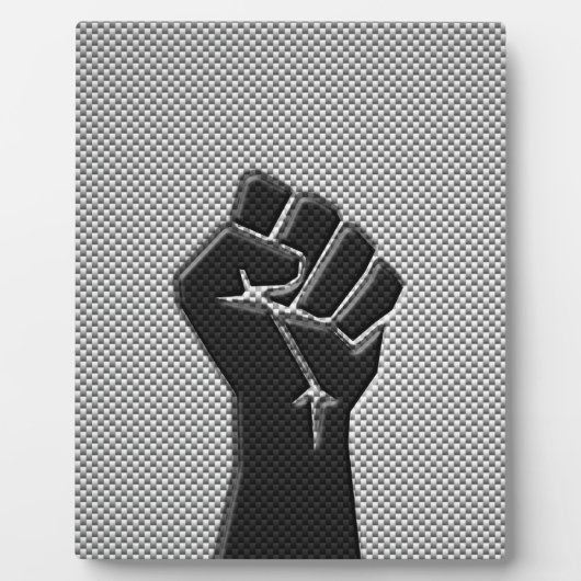 Solidariteit in koolstofvezelstijl fotoplaat (Voorkant)