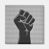 Solidariteit in koolstofvezelstijl magneet (Voorkant)