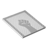 Solidariteit in koolstofvezelstijl notitieblok (Schuin)