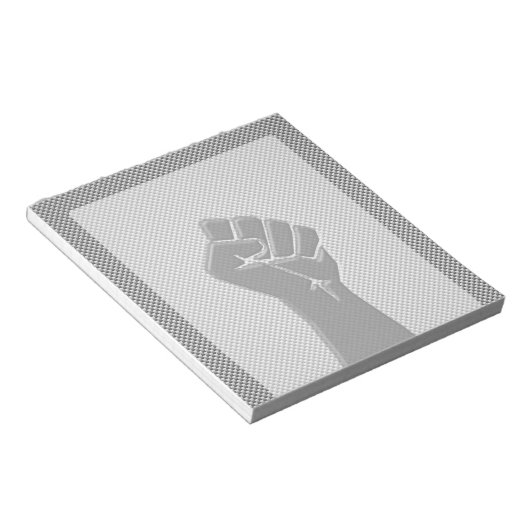 Solidariteit in koolstofvezelstijl notitieblok (Schuin)