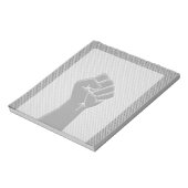 Solidariteit in koolstofvezelstijl notitieblok (Linkerzijde)