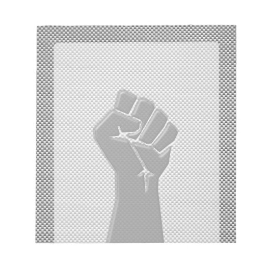 Solidariteit in koolstofvezelstijl notitieblok (Voorkant)