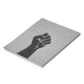 Solidariteit in koolstofvezelstijl notitieblok (Linkerzijde)