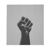 Solidariteit in koolstofvezelstijl notitieblok (Voorkant)