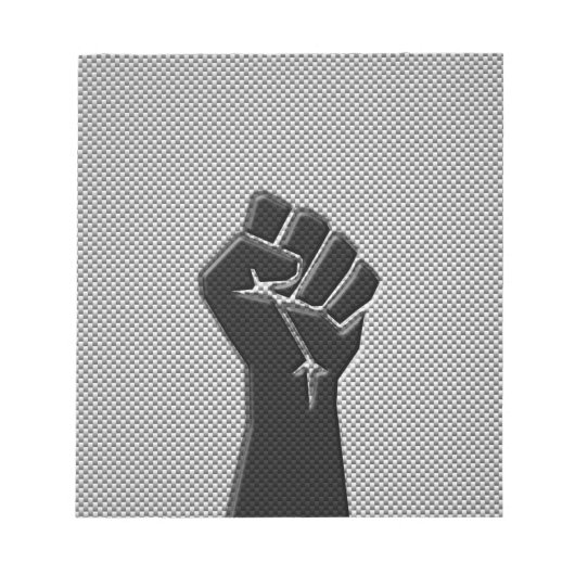 Solidariteit in koolstofvezelstijl notitieblok (Voorkant)