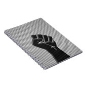 Solidariteit in koolstofvezelstijl notitieboek (Rechterzijde)