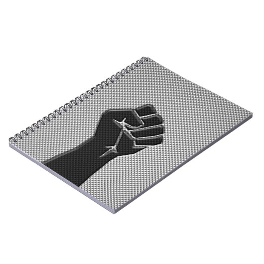 Solidariteit in koolstofvezelstijl notitieboek (Linkerzijde)