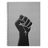 Solidariteit in koolstofvezelstijl notitieboek (Voorkant)