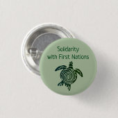 Solidariteit met de Eerste Naties Ronde Button 3,2 Cm (Voorkant /achterkant)