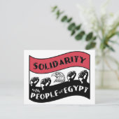 Solidariteit met de Egyptische bevolking Briefkaart (Staand voorkant)