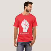 Solidariteit met de vakbonden van Wisconsin T-shirt (Voorkant volledig)