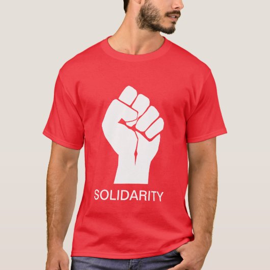 Solidariteit met de vakbonden van Wisconsin T-shirt (Voorkant)