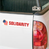 Solidariteit met de werknemers van Wisconsin Bumpersticker (Op Truck)