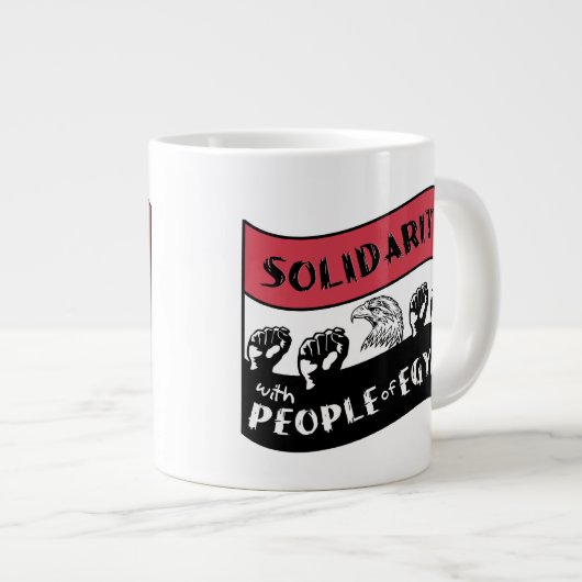 Solidariteit met het Egyptische volk Grote Koffiekop (Voorkant rechts)