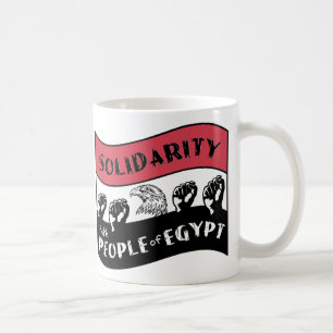 Solidariteit met het Egyptische volk Koffiemok