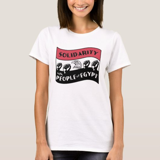 Solidariteit met het Egyptische volk T-shirt (Voorkant)