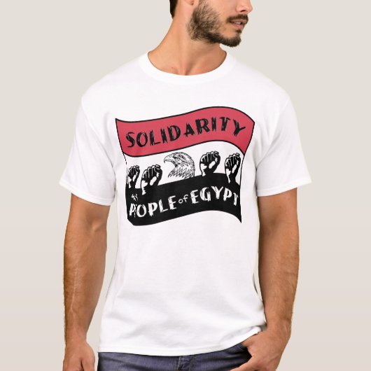 Solidariteit met het Egyptische volk T-shirt (Voorkant)