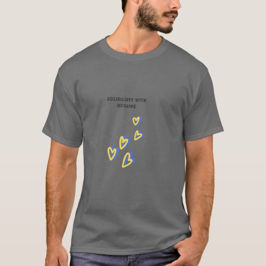 solidariteit met Oekraïne T-shirt (Voorkant)