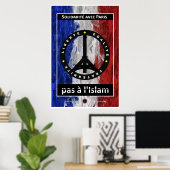 Solidariteit met Parijs Poster (Thuiskantoor)