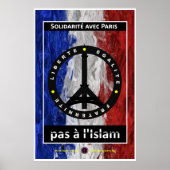 Solidariteit met Parijs Poster (Voorkant)