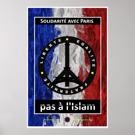 Solidariteit met Parijs Poster (Voorkant)