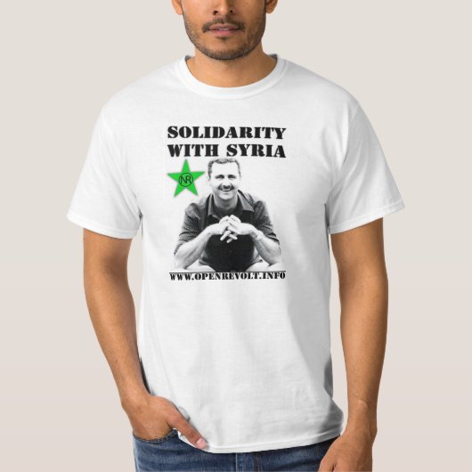 Solidariteit met Syrië T-shirt (Voorkant)