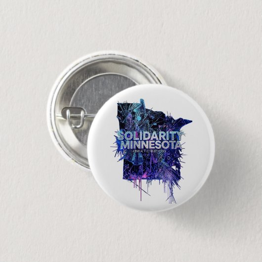 Solidariteit Minnesota Ronde Button 3,2 Cm (Voorkant /achterkant)