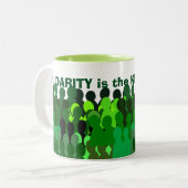 Solidariteit-mok Tweekleurige Koffiemok (Voorkant links)