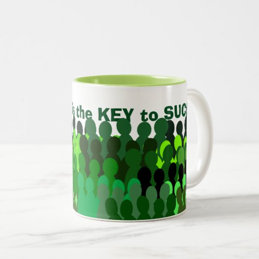 Solidariteit-mok Tweekleurige Koffiemok (Voorkant rechts)