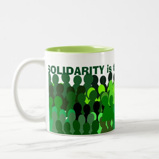 Solidariteit-mok* Tweekleurige Koffiemok (Links)