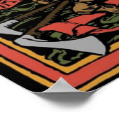 Solidariteit van arbeid in de kleuren Walter Crane Poster (Hoek)