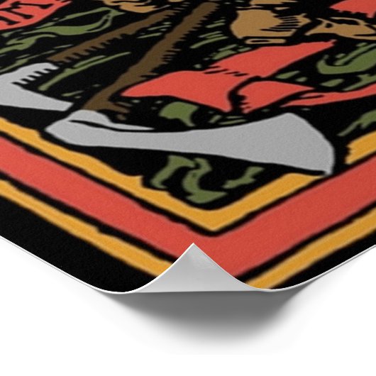 Solidariteit van arbeid in de kleuren Walter Crane Poster (Hoek)