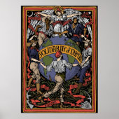 Solidariteit van arbeid in de kleuren Walter Crane Poster (Voorkant)