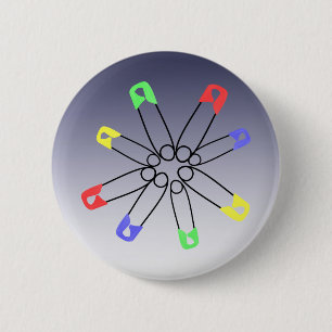 Solidariteit van de Rainbow-kleuren Ronde Button 5,7 Cm