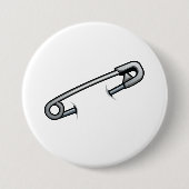 Solidariteit van de veiligheidsprikkel ronde button 7,6 cm (Voorkant)