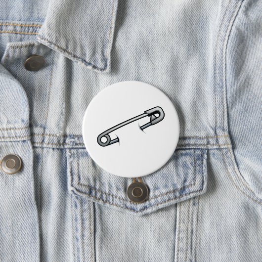 Solidariteit van de veiligheidsprikkel ronde button 7,6 cm (In situ)