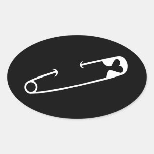 Solidariteit van veiligheidsprietssteun ovale sticker