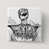 Solidariteit Vierkante Button 5,1 Cm (Voorkant)