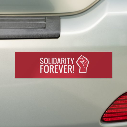 Solidariteit voor altijd! bumpersticker (Op auto)