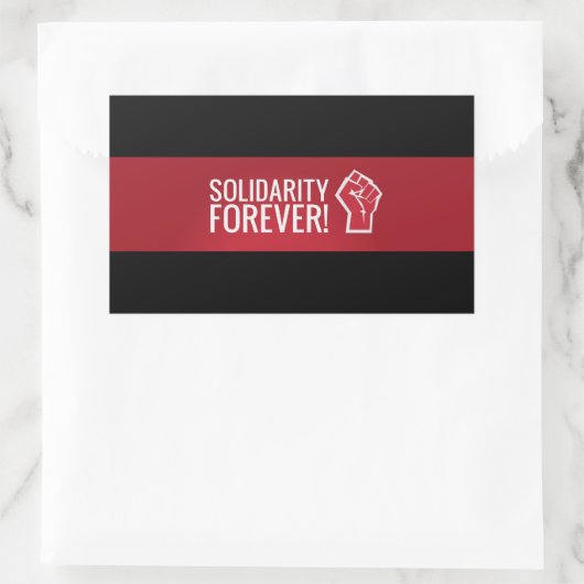 Solidariteit voor altijd! rechthoekige sticker (Tas)