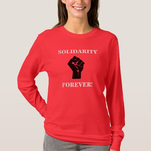 Solidariteit voor altijd t-shirt (Voorkant)