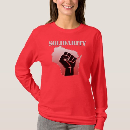 Solidariteit Wisconsin T-shirt (Voorkant)