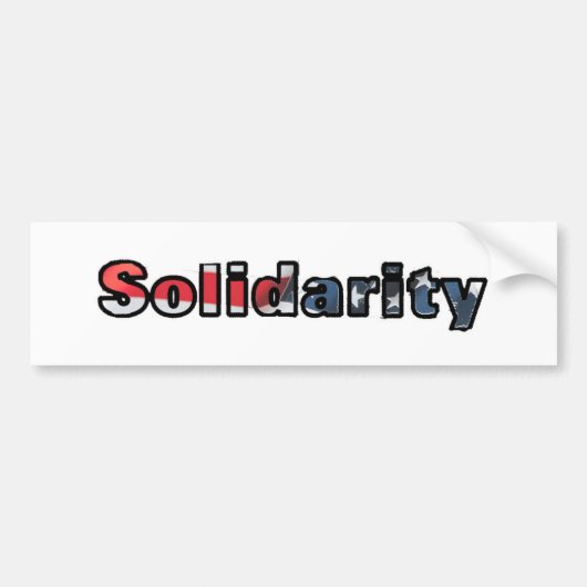 solidariteits-Bumpersticker Bumpersticker (Voorkant)
