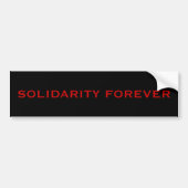 SOLIDARITEITSFREVER BUMPERSTICKER (Voorkant)